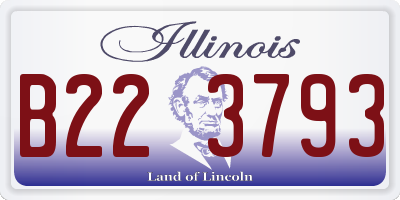 IL license plate B223793