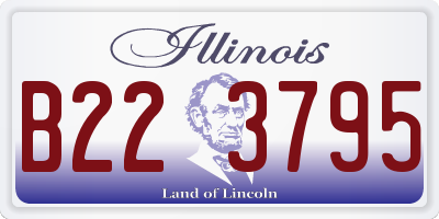 IL license plate B223795