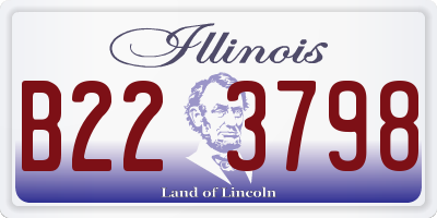 IL license plate B223798
