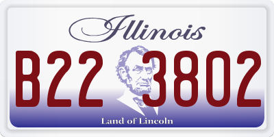 IL license plate B223802