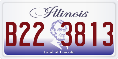 IL license plate B223813
