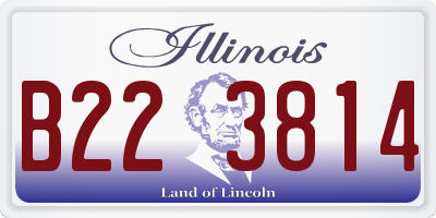 IL license plate B223814
