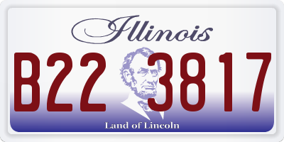 IL license plate B223817