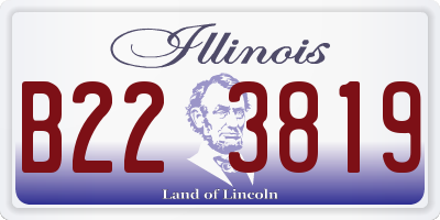 IL license plate B223819