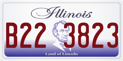 IL license plate B223823