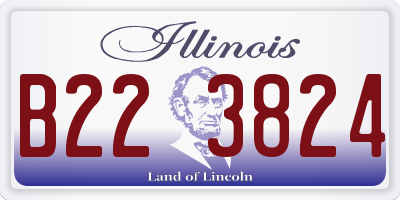 IL license plate B223824