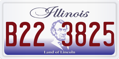 IL license plate B223825