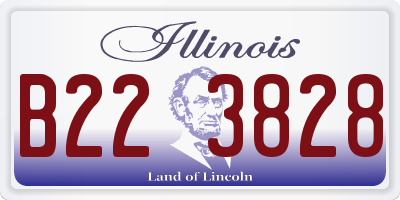 IL license plate B223828
