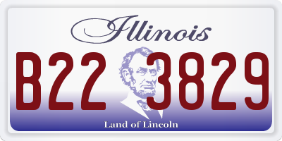 IL license plate B223829