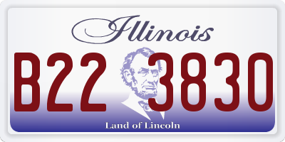 IL license plate B223830
