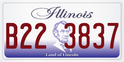 IL license plate B223837