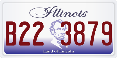 IL license plate B223879