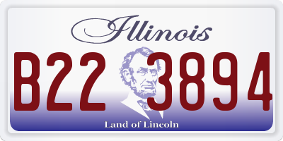 IL license plate B223894