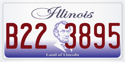 IL license plate B223895