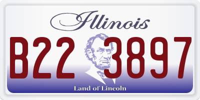 IL license plate B223897