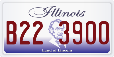 IL license plate B223900