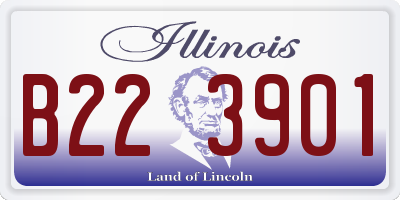 IL license plate B223901