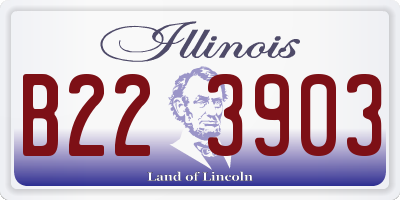 IL license plate B223903
