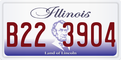 IL license plate B223904