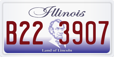 IL license plate B223907