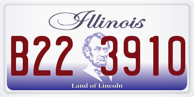 IL license plate B223910