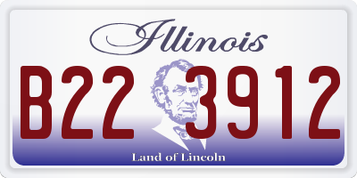 IL license plate B223912