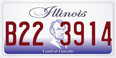 IL license plate B223914