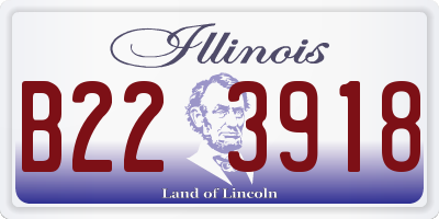IL license plate B223918