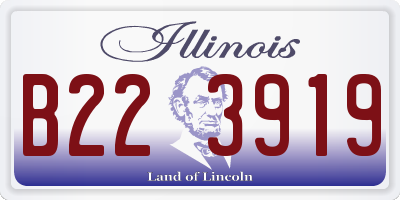 IL license plate B223919