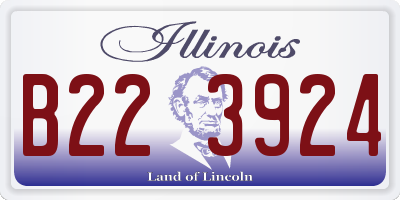 IL license plate B223924