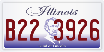 IL license plate B223926