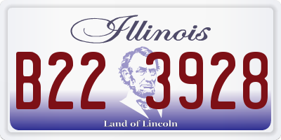 IL license plate B223928