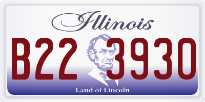 IL license plate B223930