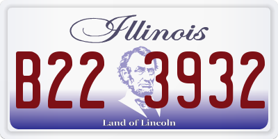 IL license plate B223932