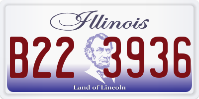 IL license plate B223936