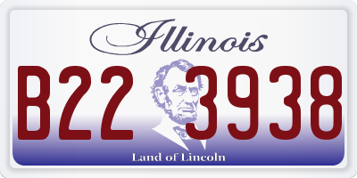 IL license plate B223938