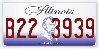 IL license plate B223939