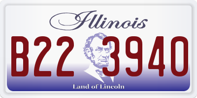 IL license plate B223940