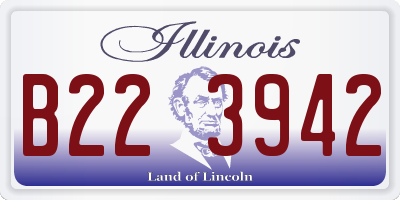 IL license plate B223942