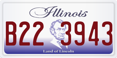 IL license plate B223943