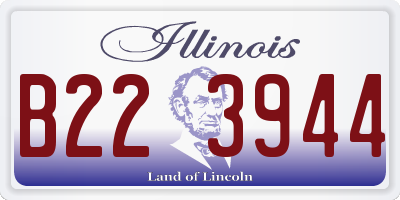 IL license plate B223944