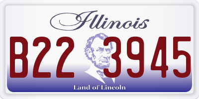 IL license plate B223945