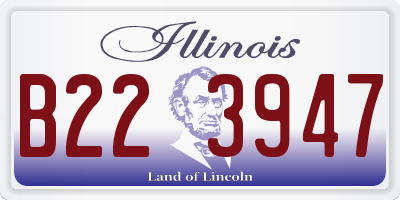 IL license plate B223947