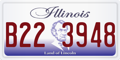 IL license plate B223948