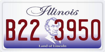 IL license plate B223950