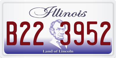 IL license plate B223952