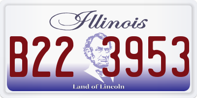 IL license plate B223953