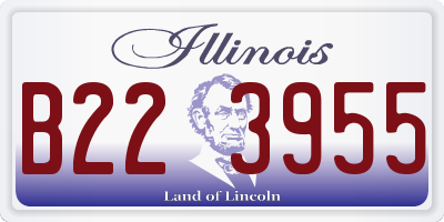 IL license plate B223955