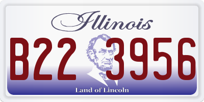 IL license plate B223956