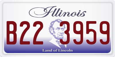 IL license plate B223959